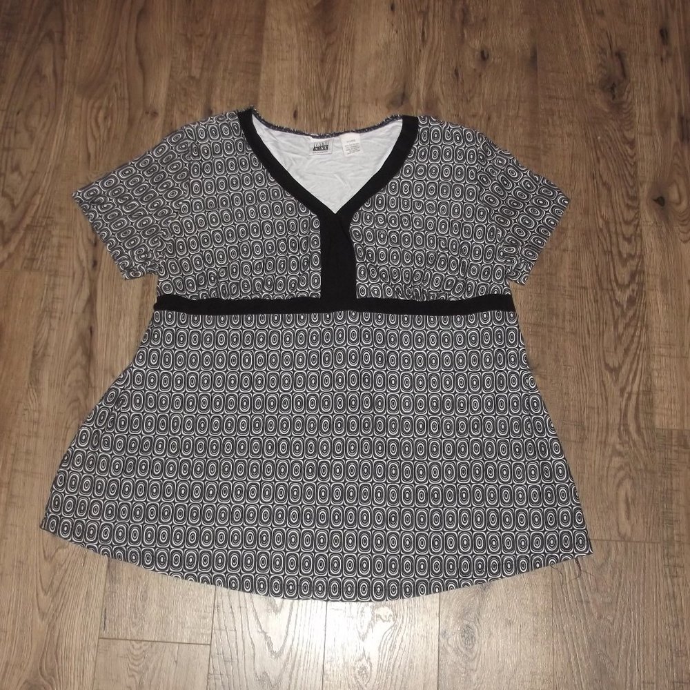 Take Nine Maternity Soft Flowy Tie Back Dress Shirt XL